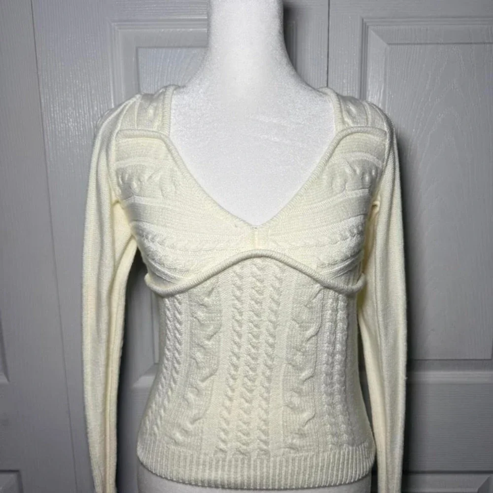 Majorelle‎ Fallone Knit Ivory Sweater Size Medium